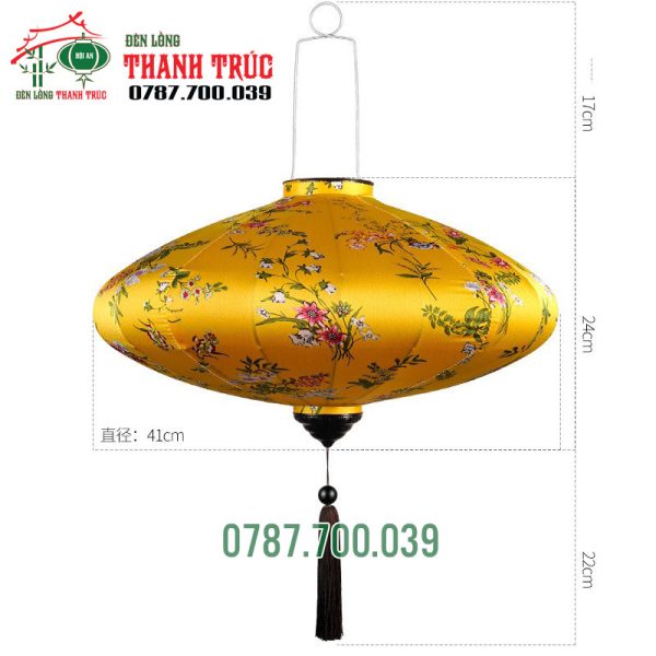 Lồng đèn đĩa bay vải lụa bóng