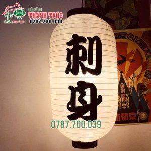 Lồng đèn Nhật Trắng Vẽ Chữ